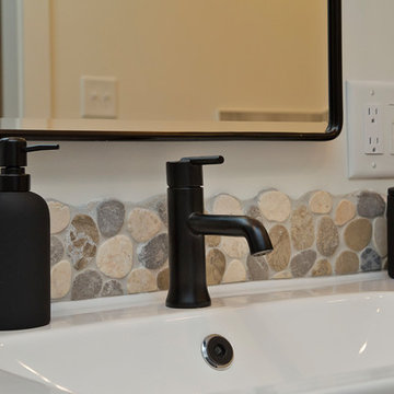 Inviting Industrial Master Bath