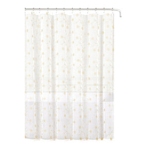 Sinatra Silver Fabric Shower Curtain With Sequins Contemporary