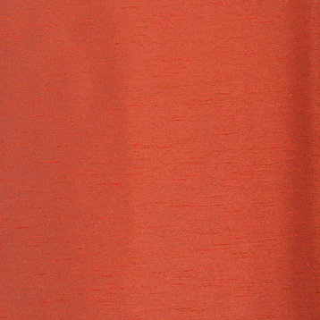 Blood Orange Yarn Dyed Faux Dupioni Silk Fabric Sample, 4"x4"