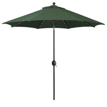 Phat Tommy 9 ft Auto tilt Aluminum umbrella with LED lights and Sunbrella Fabric