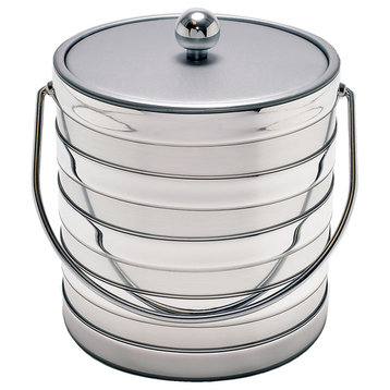 Barrel 3-Quart Ice Bucket, Silver