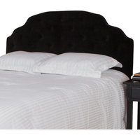 Canton Queen/Full Headboard, Black Suede