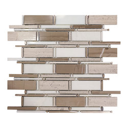 Marble Stone Bamboo Joint - Mosaic Tile
