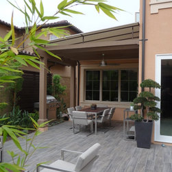 Sloped Trellis Awning Covers - Awnings