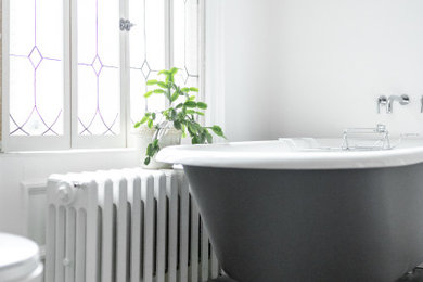 Inspiration for a modern bathroom remodel in Other