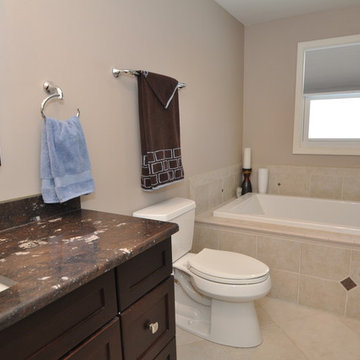 Menomonee Falls Bedroom Converted to Master Bathroom Oasis