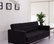 Hercules Lacey Series Contemporary Black Leather Sofa with Steel Frame