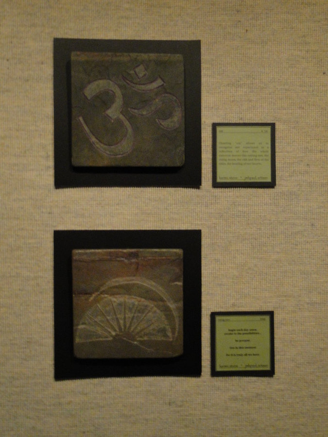 Om Symbol and Rising Sun - Mind, Bidy, Spirit Collection