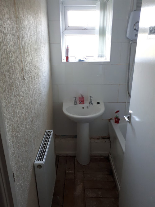 tiny separate toilet
