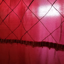 maroon bathroom
