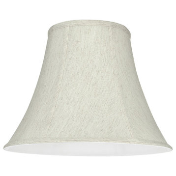 58052 Bell Shape UNO Lamp Shade, Linen White 7"x14"x11"