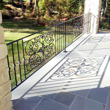 Custom Made Wrought Iron Patio Enclosure