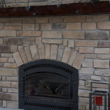 Stone Veneer Fireplaces