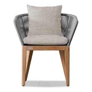 Harbour 1976 Avalon Dining Chair In Teak Natural - Transitional ...
