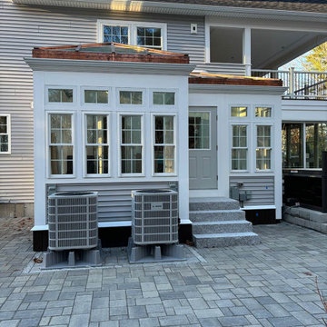 Salem, NH Triple Hip Rafter Glass-Roofed Greenhouse