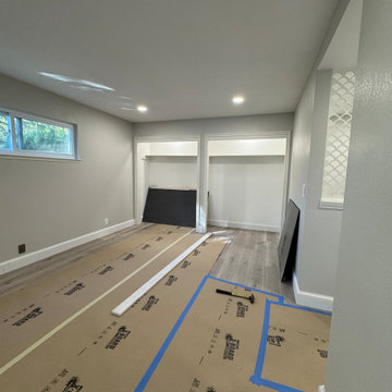 Home Remodel/ One Bath/paint/popcorn removal/LED Can lights/baseboards/Flooring