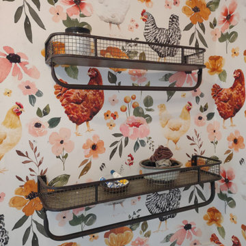 Cheeky wallpaper powder/laundry room