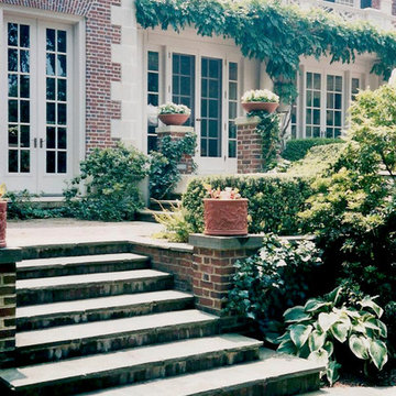 Back of House Showing Smaller Gardens within the Terraces