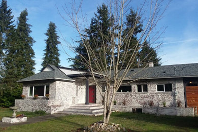 Inspiration for a 1960s exterior home remodel in Seattle