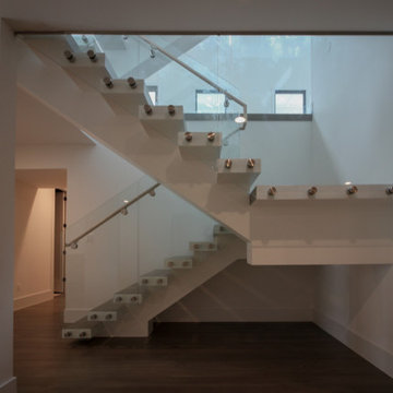 Project #80 | Mono-Beam Staircase with Glass Panels