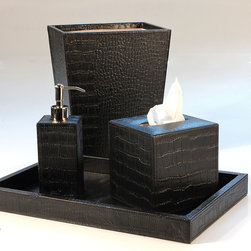 Verona Saddle Black Bathroom Set - Products