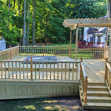 Deck with Spa - Before and After