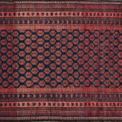 Persian Balouch rug 3'10 X 7'4 - Area Rugs