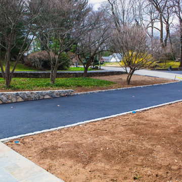 Asphalt Driveway & Retaining Wall Installation