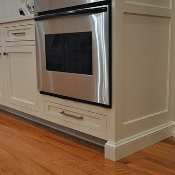 Chappaqua NY - Custom White & Navy Cabinets w/ Honey Bronze