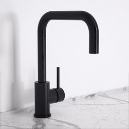 Flow Matte Black Single Lever Kitchen Mixer Tap - Kitchen Taps