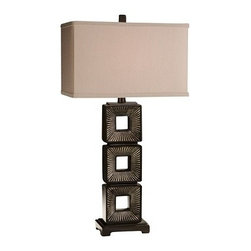 Stacked Squares Table Lamp - Table Lamps