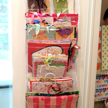Organized Gift Wrap Room