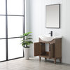 Ivy 30" Single Sink Bathroom Vanity Set, Brown Spruce
