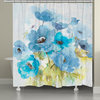 Blue Bouquet Shower Curtain