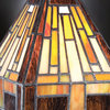 Luxury Craftsman Tiffany Table Lamp, Vintage Bronze, UQL7181
