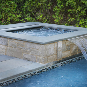 Spa with Spillway to Pool