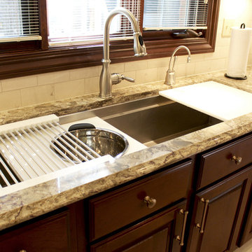 Cambria Nevern Countertops with Galley Workstation ~ Medina, OH