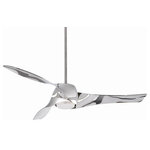 Minka Aire - Minka Aire Artemis Led 58``Ceiling Fan F803DL-LN - 58``Ceiling Fan from Artemis Led collection in Liquid Nickel finish. Number of Bulbs 1. Max Wattage 20.00 . No bulbs included. No UL Availability at this time.