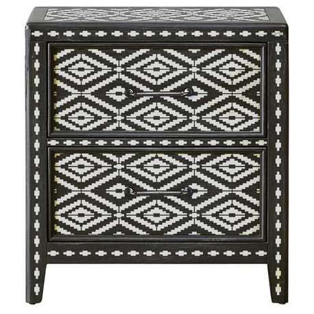 Neera Bone Inlay Stencil, DIY Bone Inlay Designs for Furniture Makeover