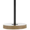 Simon 20.5" Pinecone Wood, Metal LED Table Lamp, Wood, Black