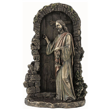 Jesus Stand At The Door and Knocks Statue
