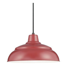 50 Most Por Red Pendant Lights For 2018 Houzz Millennium Lighting Incorporated Rwhc17 R Series 1 Light 17 Wide Warehouse Pendant