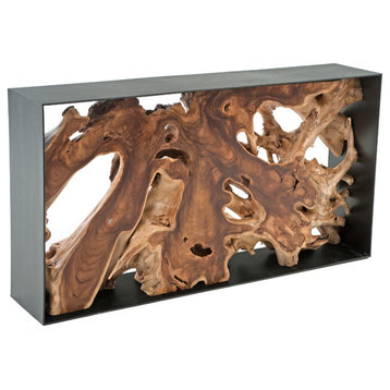 Modern Root Console Table, 72"l X 12"d X 32"h