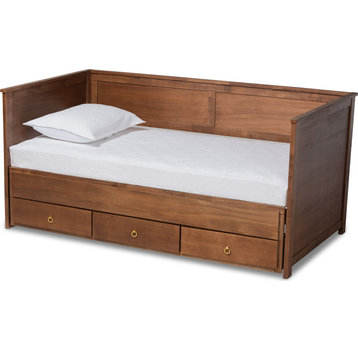 Thomas Expandable Daybed - Walnut, Gold, Twin