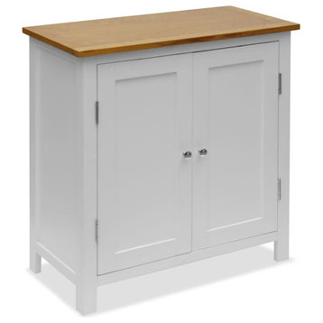 vidaXL Cabinet Cupboard Storage Sideboard with Doors for Kitchen Solid Wood Oak