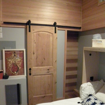 Barn door, cedar closet