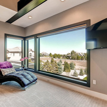 Miesian Modern home with Milgard Ultra windows and doors
