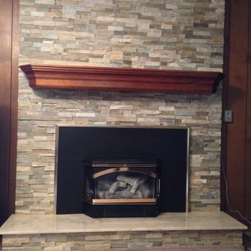 Brick Fireplace Update