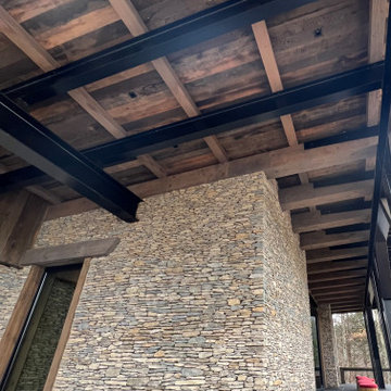 VIP tasting room.. Bourbon room.. ceiling board, floors and more. Bourbon blend!