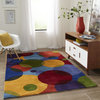 New Wave Hand-Tufted Rug, Multi, 5'9"x5'9" Round